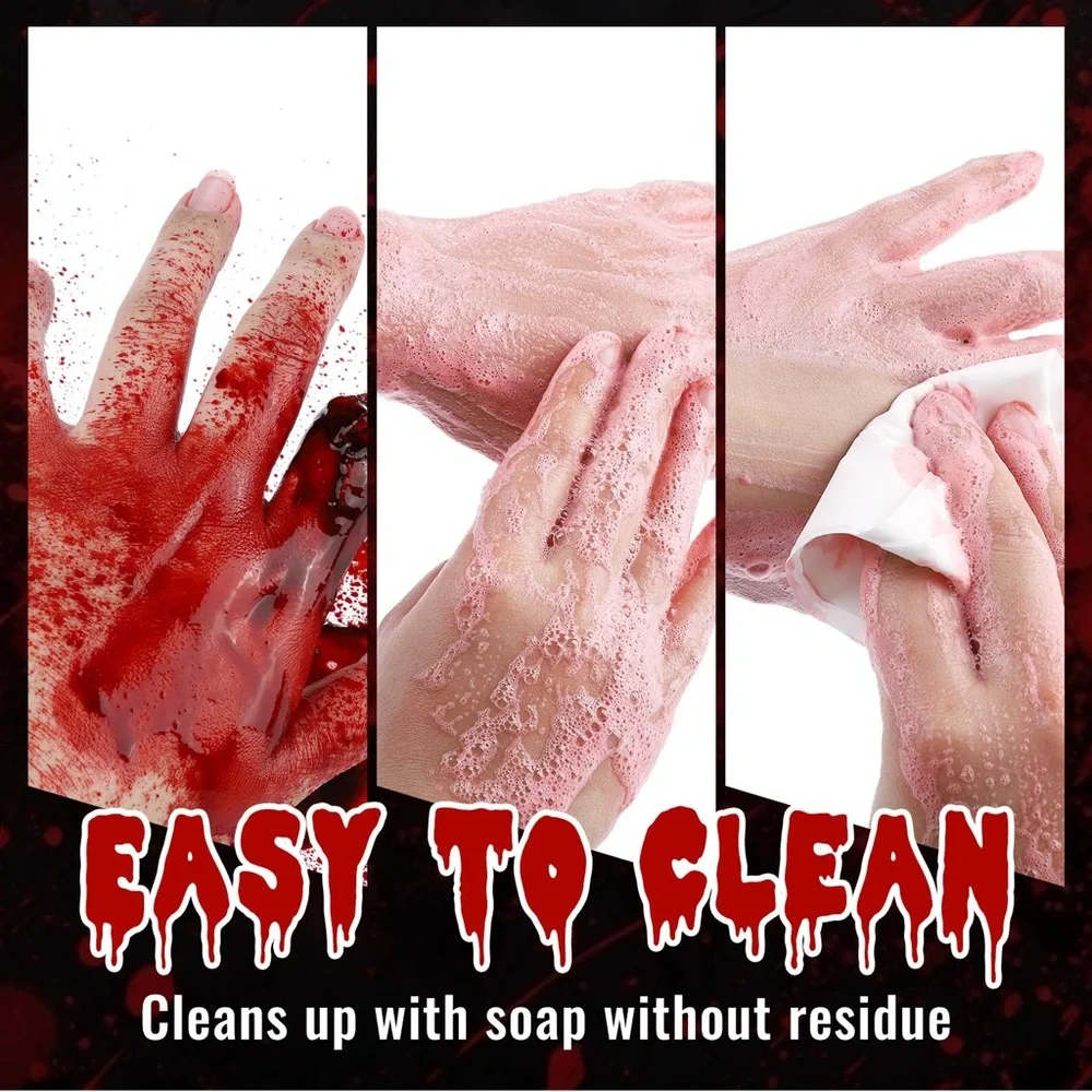 3PCS Halloween Fake Blood | Dark, Fresh, Old Blood each 0.53oz